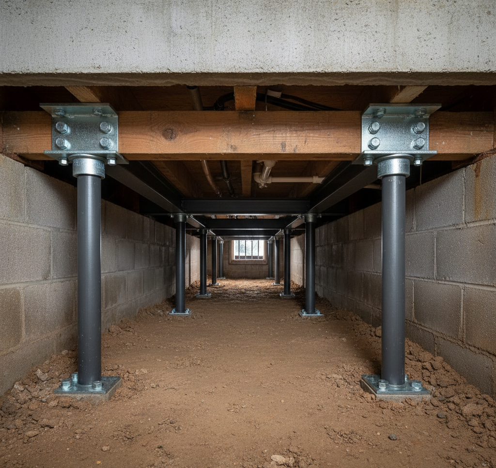 Sometimes, issues with your crawl space can lead to your concrete porch pulling away.