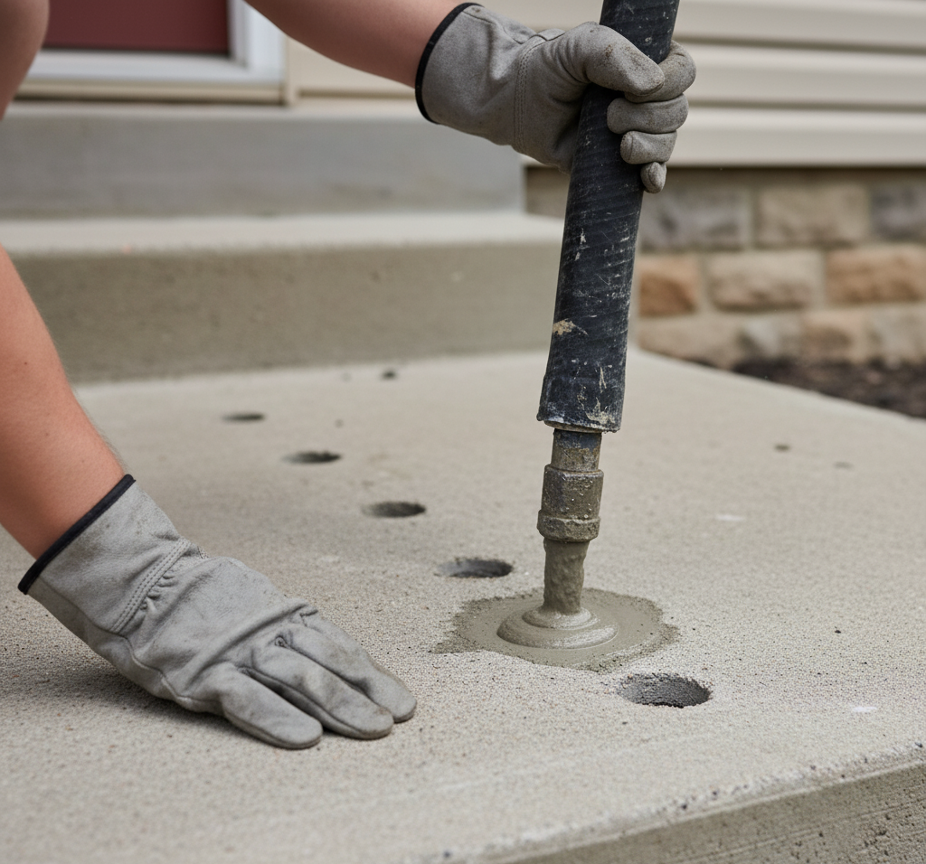 Mudjacking is another modern method, similar to polyjacking, for repairing a front porch that is pulling away. 